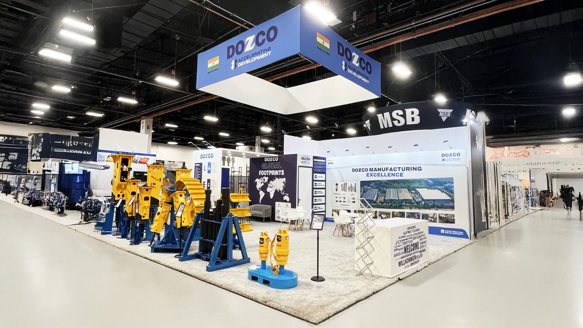 Dozco booth at CONEXPO-CON/AGG