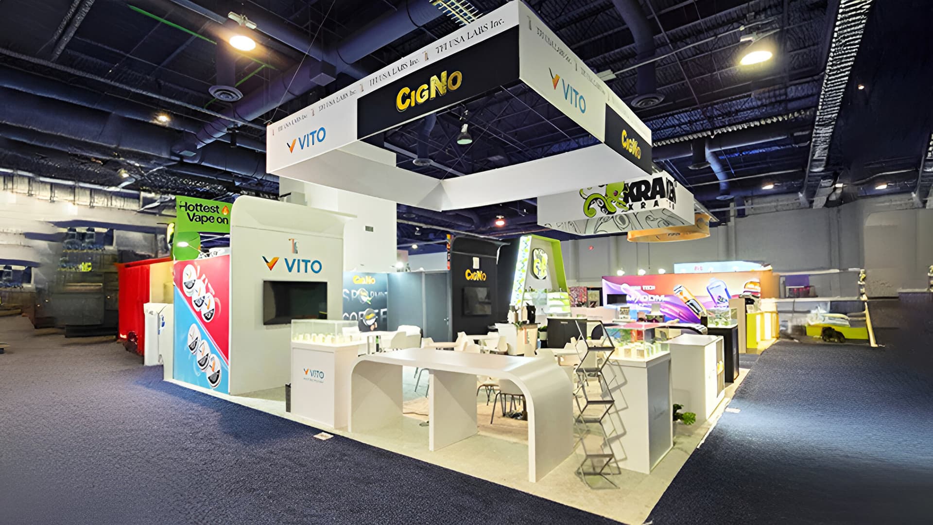 TFI Labs booth in Las Vegas